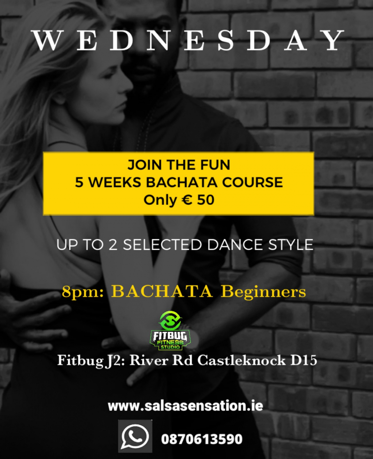 mBooked.com, Wednesdays | Bachata Total Beginners | 5 weeks Course | Castlenock D15, Castleknock, Dublin 15, Salsa Sensation Ireland